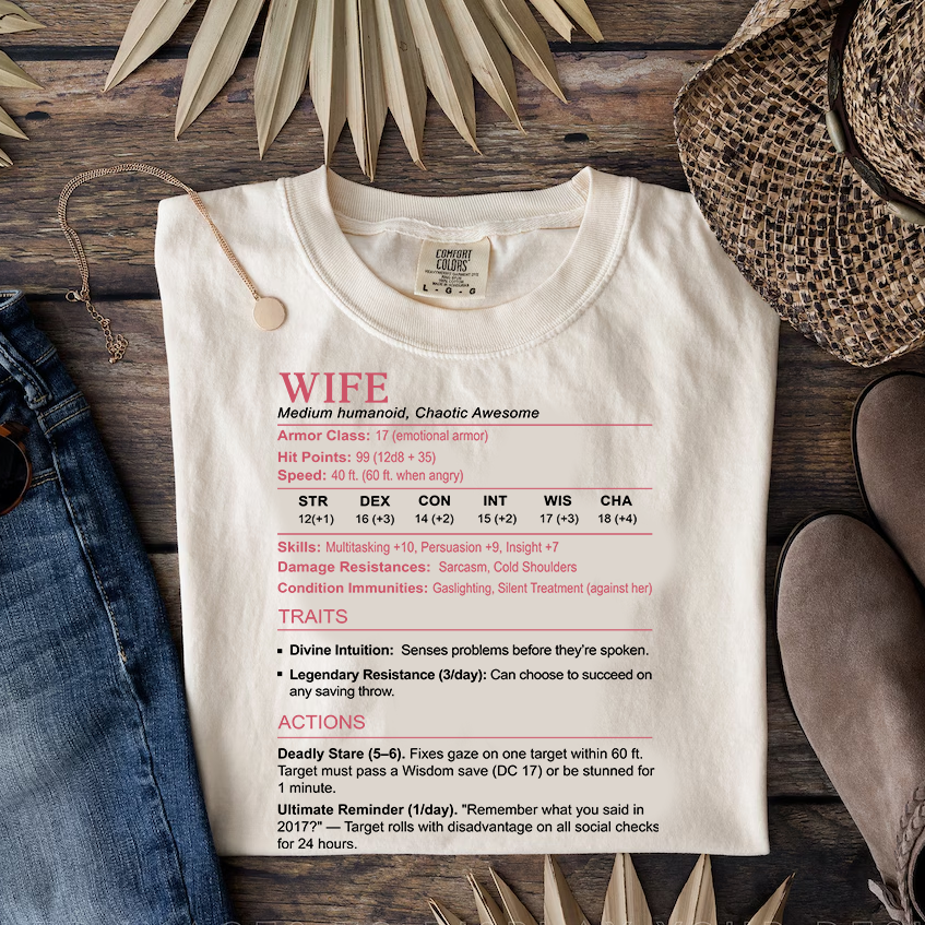 Wife Stats 2 Classic Unisex T-Shirt