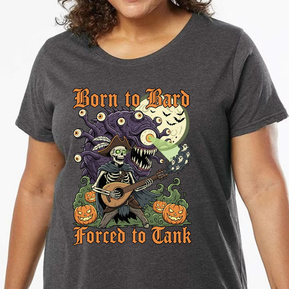 Born to Bard – Forced to Tank Ladies Curvy Jersey - model - 0