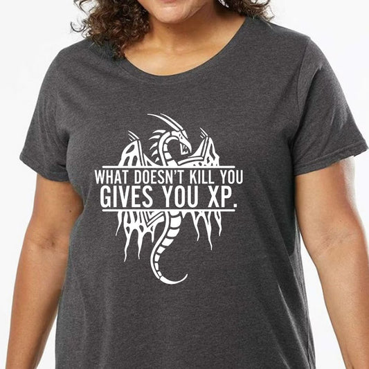 What Doesn't Kill You Ladies Curvy Jersey - model - 0