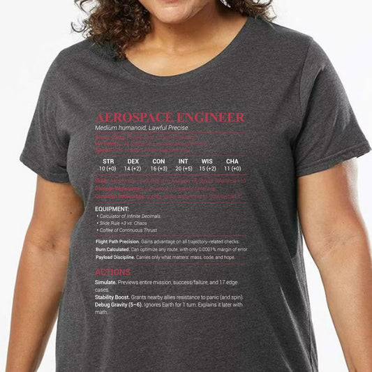 Aerospace Engineer Ladies Curvy Jersey - model - 0