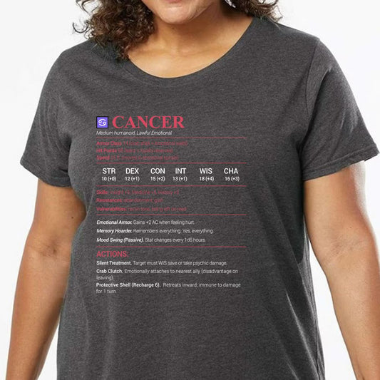 Cancer Stats Ladies Curvy Jersey - model - 0