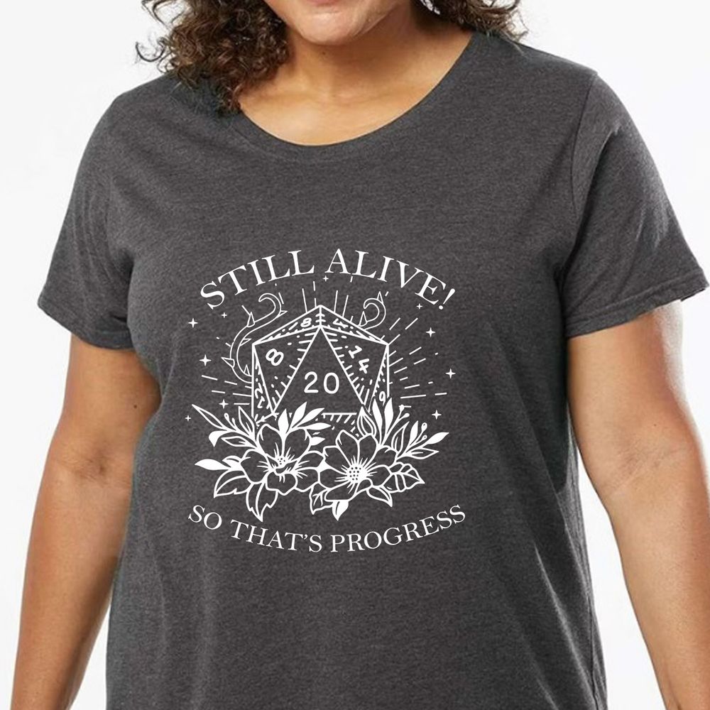 2710 Still Alive! So That’s Progress Ladies Curvy Jersey - model - 0