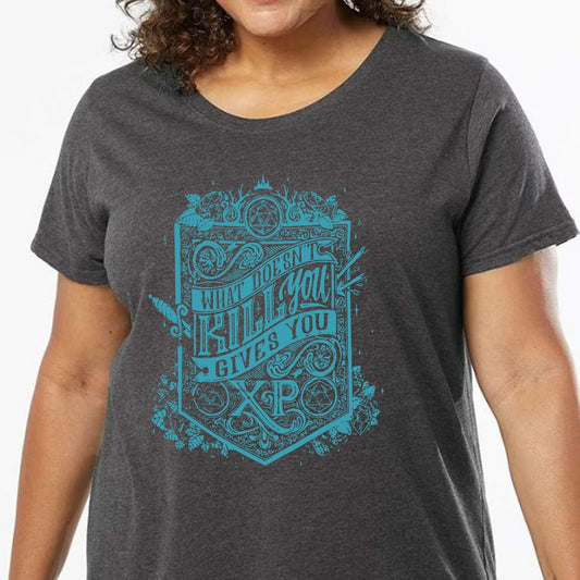What Doesn't Kill You Gives You XP Ladies Curvy Jersey - model - 0