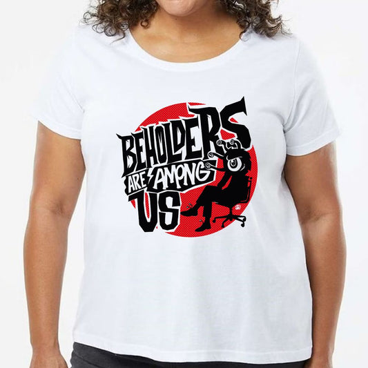 Beholders Are Among Us Ladies Curvy Jersey - model - 0