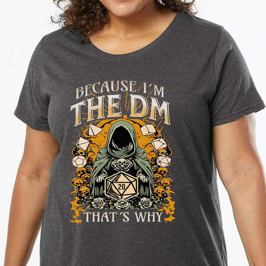 Because I'm DM That's Why Ladies Curvy Jersey - model - 0