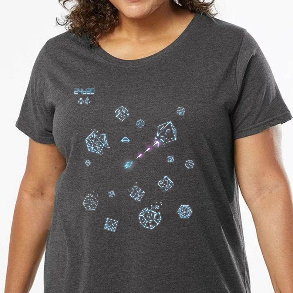 The Dices Game Ladies Curvy Jersey - model - 0