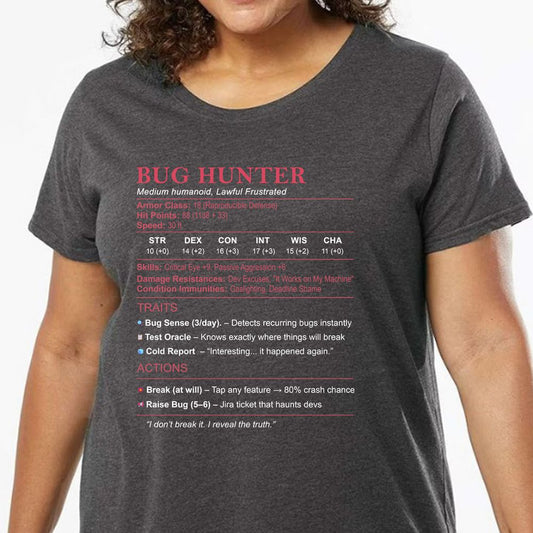 Tester Stats (Bug Hunter) Ladies Curvy Jersey - model - 0