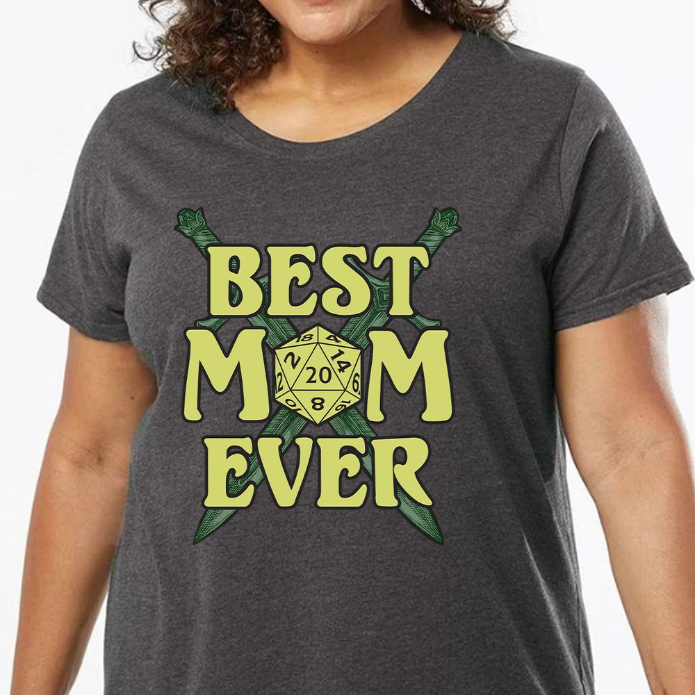 Best Mom Ever Ladies Curvy Jersey - model - 0