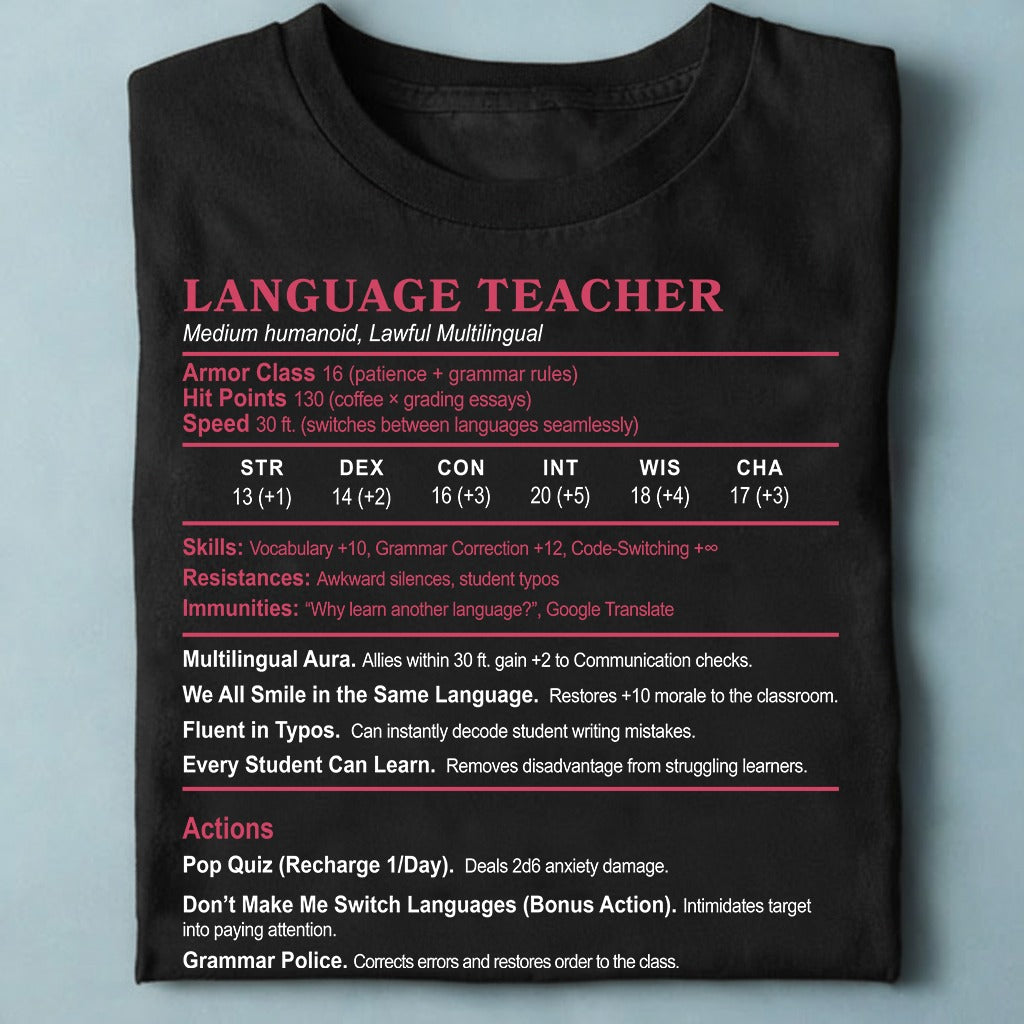 Language Teacher Classic Unisex T-Shirt