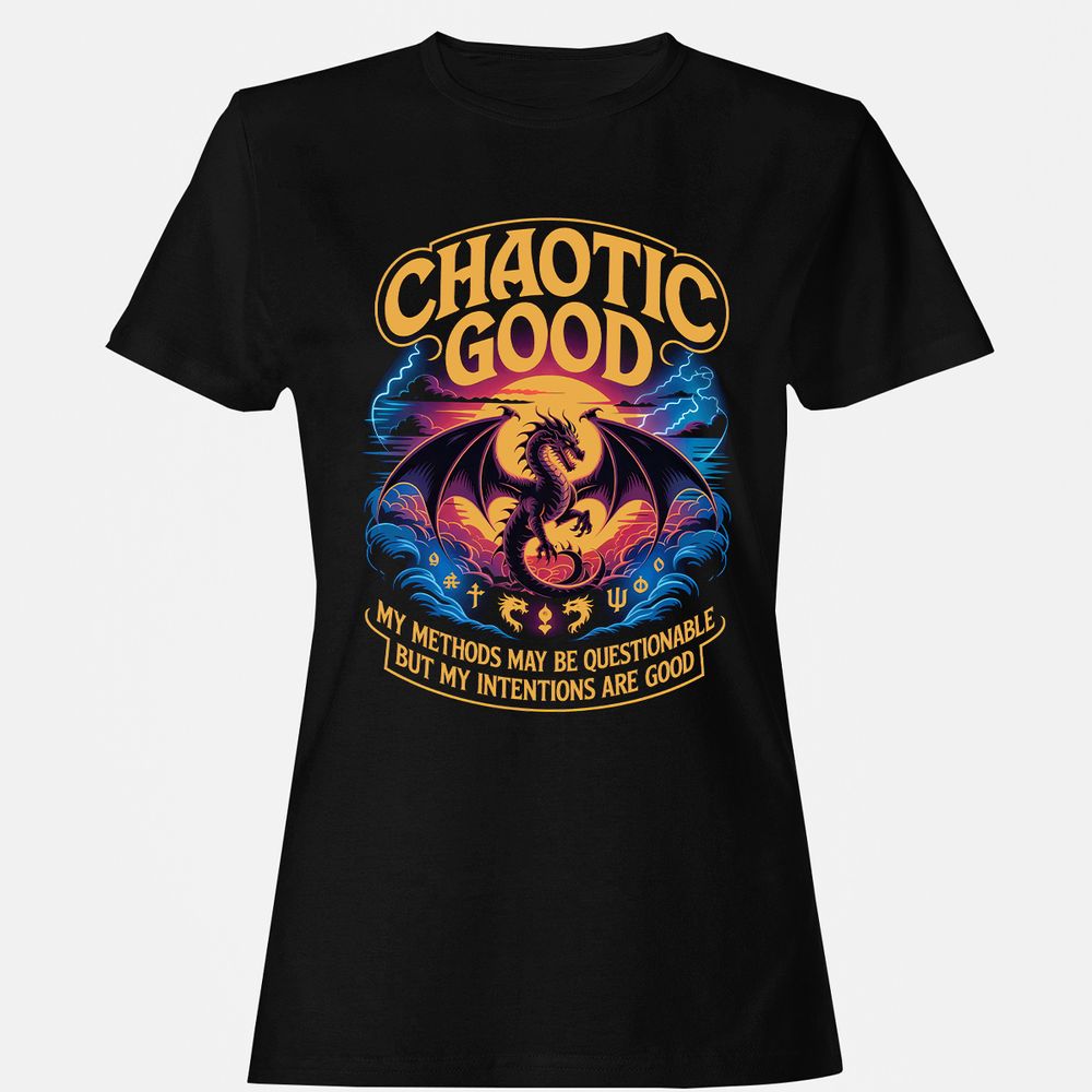 Chaotic Good Women's T-Shirt - Black - 1