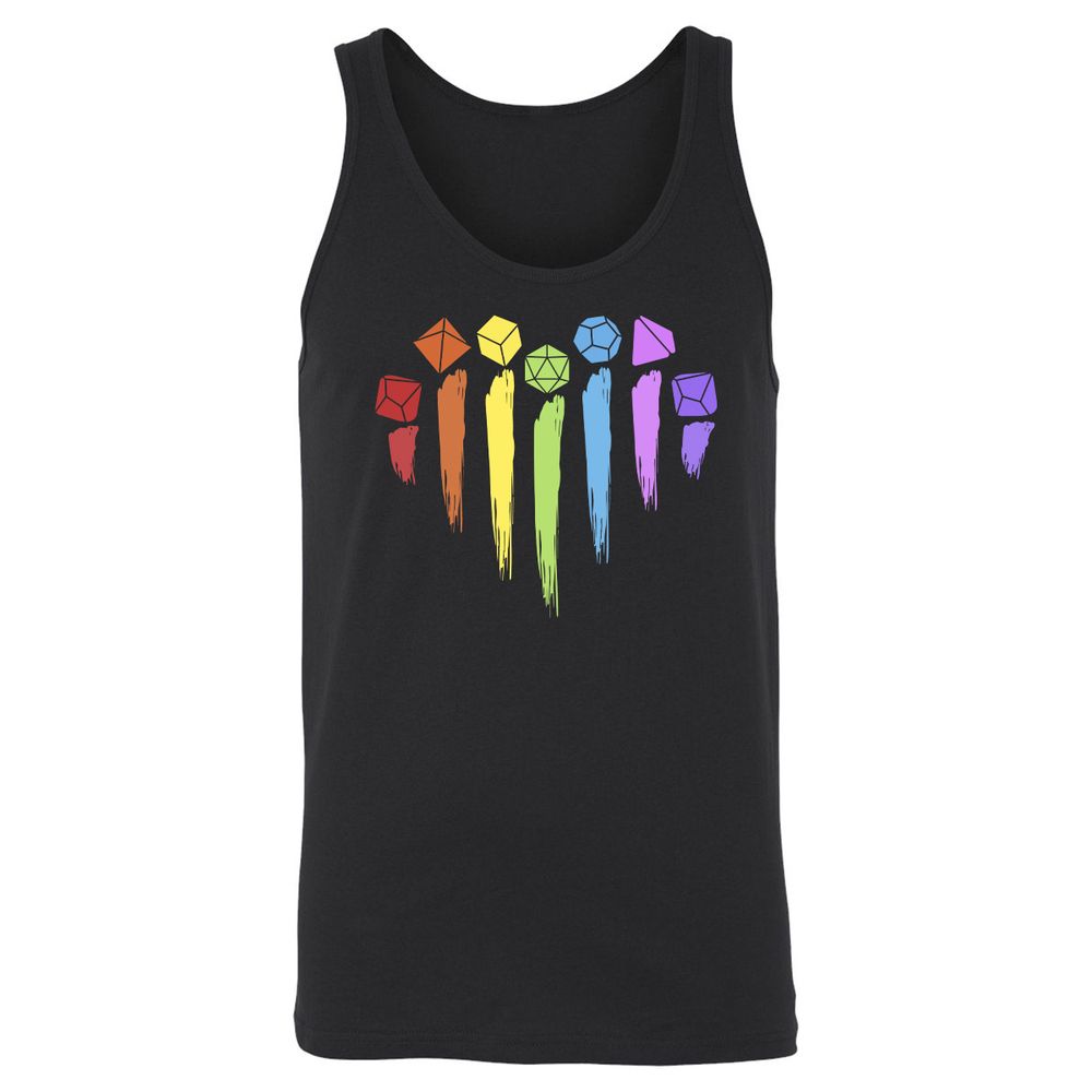 Dice Rainbow Heart Shape - Black - 1