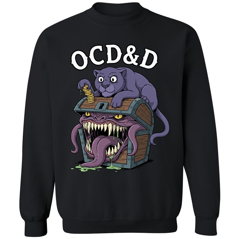 OCD&D Classic Unisex Sweatshirt - Black - 1