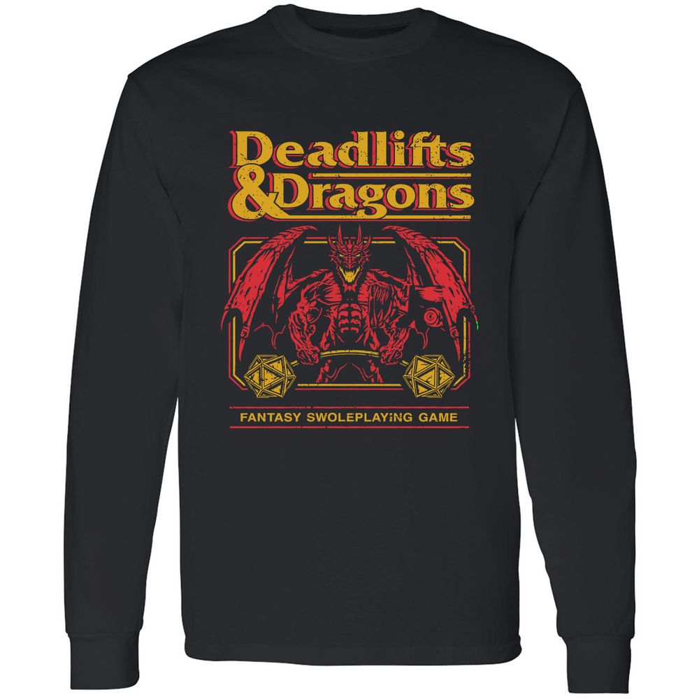 Deadlifts & Dragons - Black - 1