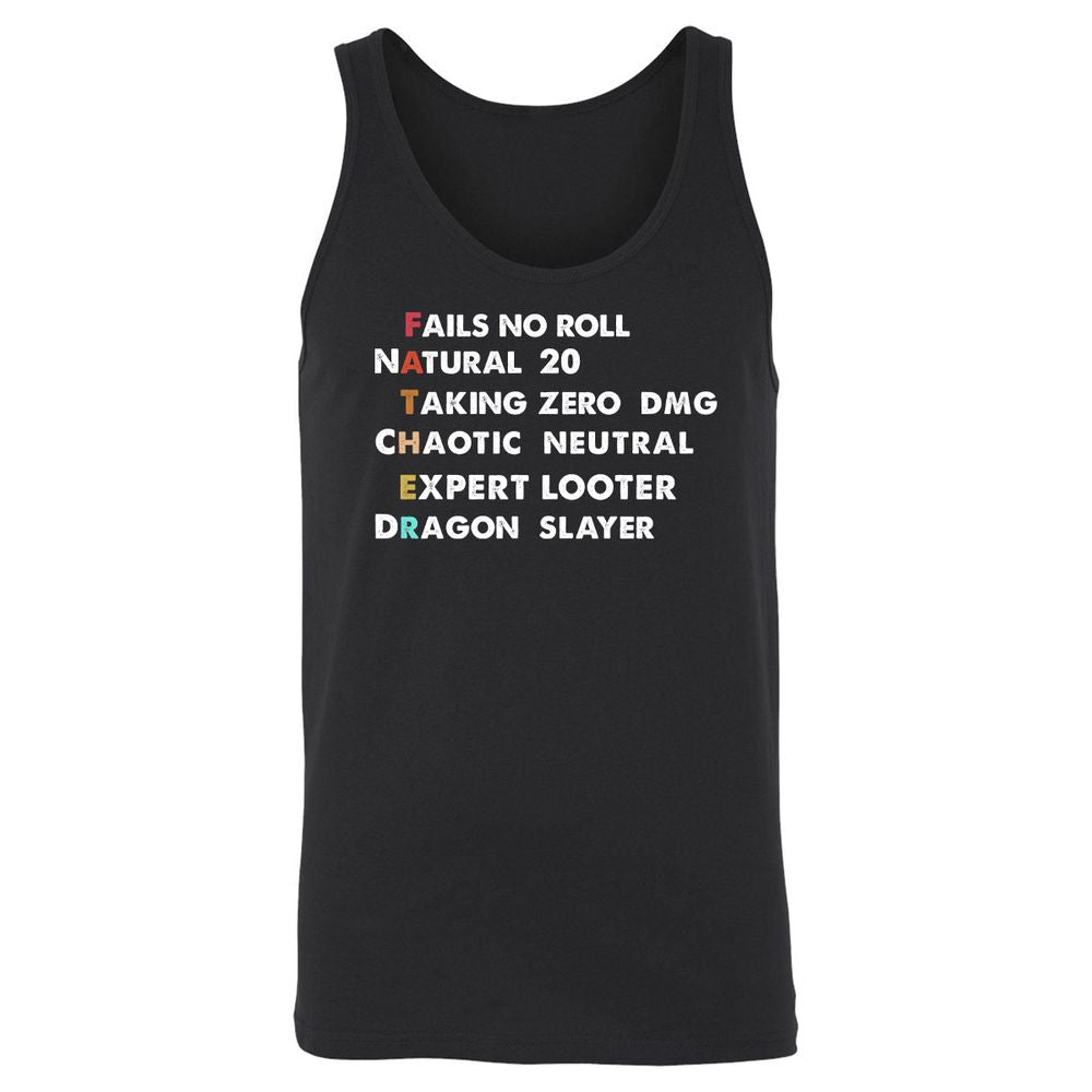 Father D&D Unisex Jersey Tank - Black - 1