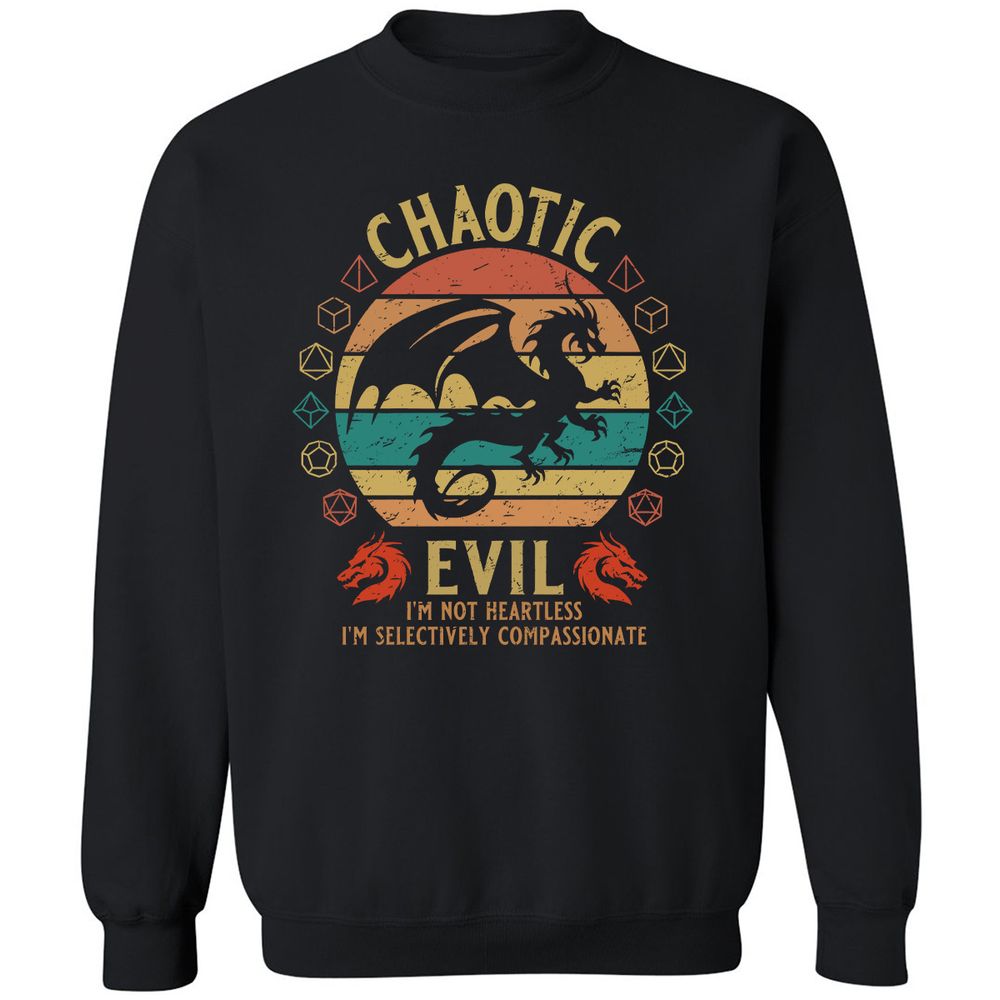 Chaotic Evil Classic Unisex Sweatshirt - Black - 1