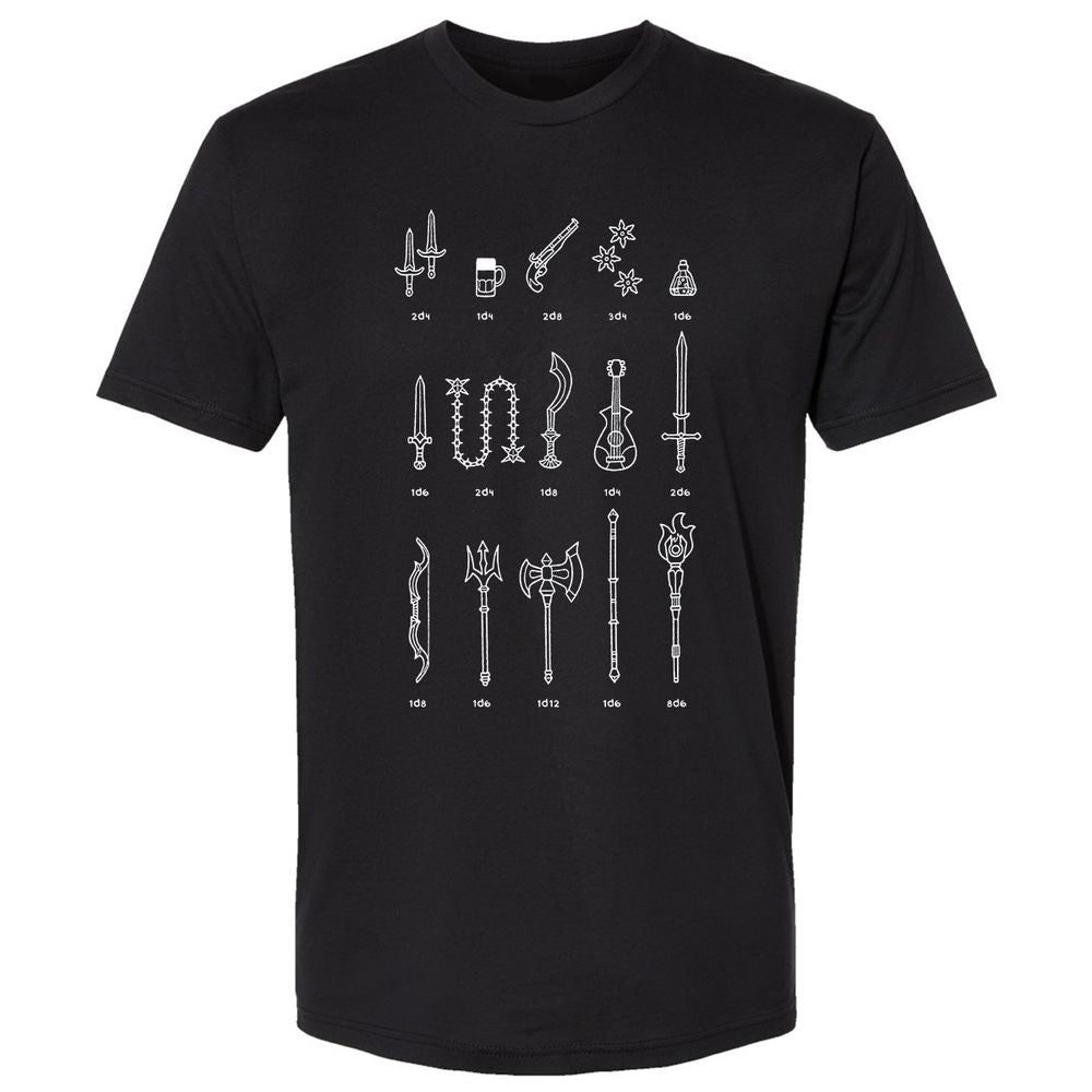Damage Dealer RPG Premium Unisex T-Shirt - Black - 1