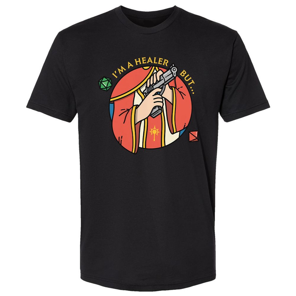 I'm A Healer But Premium Unisex T-Shirt - Black - 1