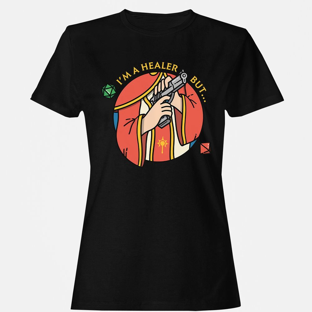 I'm A Healer But Women's T-Shirt - Black - 1