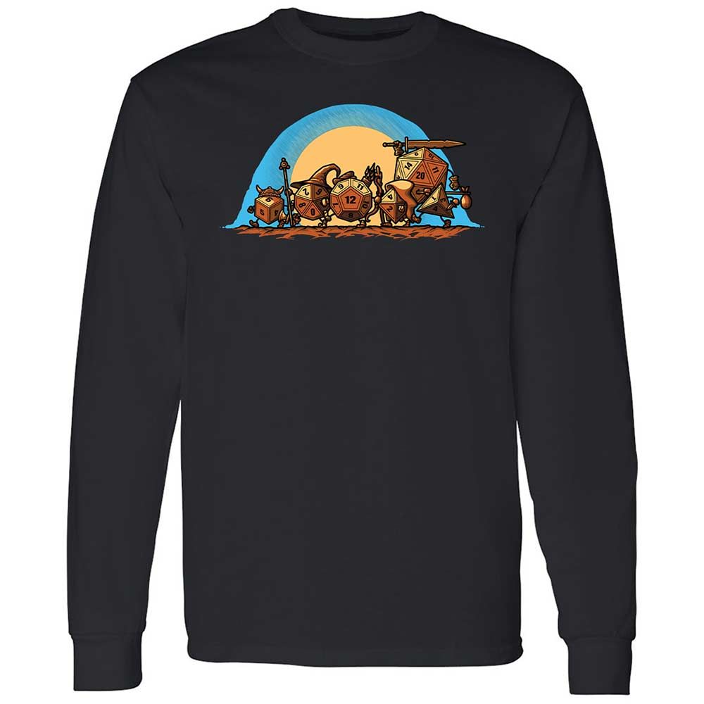 The Fellowship Of The Dice Long Sleeve T-Shirt - Black - 1
