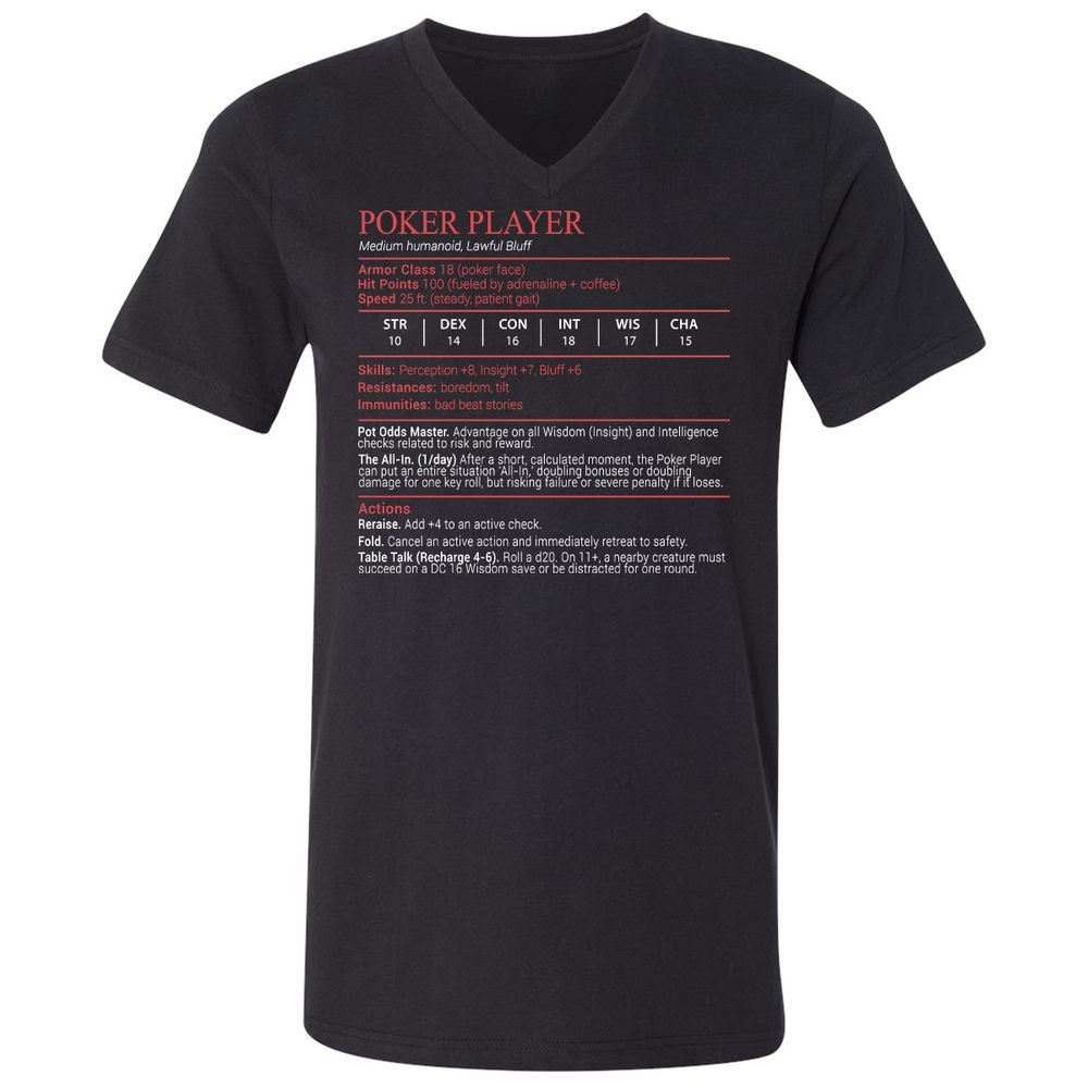 Poker Player Stats Block - Black - 1