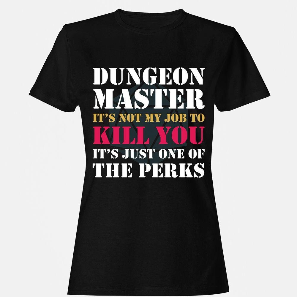 DUNGEON MASTER NOT MY JOB Women's T-Shirt - Black - 1