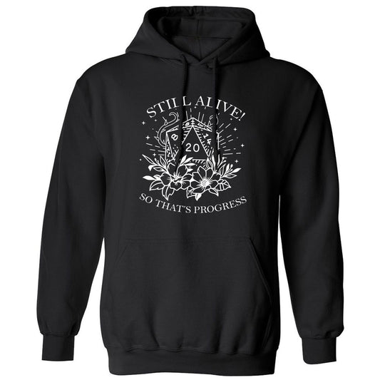 2710 Still Alive! So That’s Progress Classic Unisex Hoodie - Black - 1