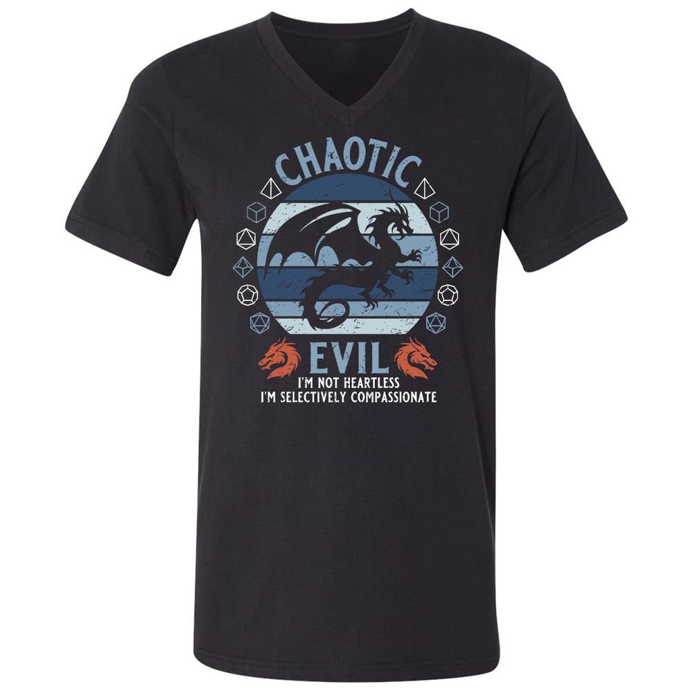 Chaotic Evil 2 Unisex V-Neck T-Shirt - Black - 1