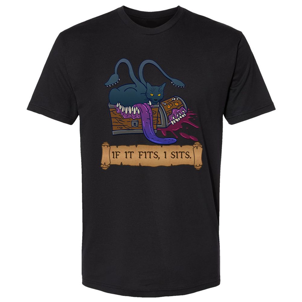 If It Fits I Sits Premium Unisex T-Shirt - Black - 1