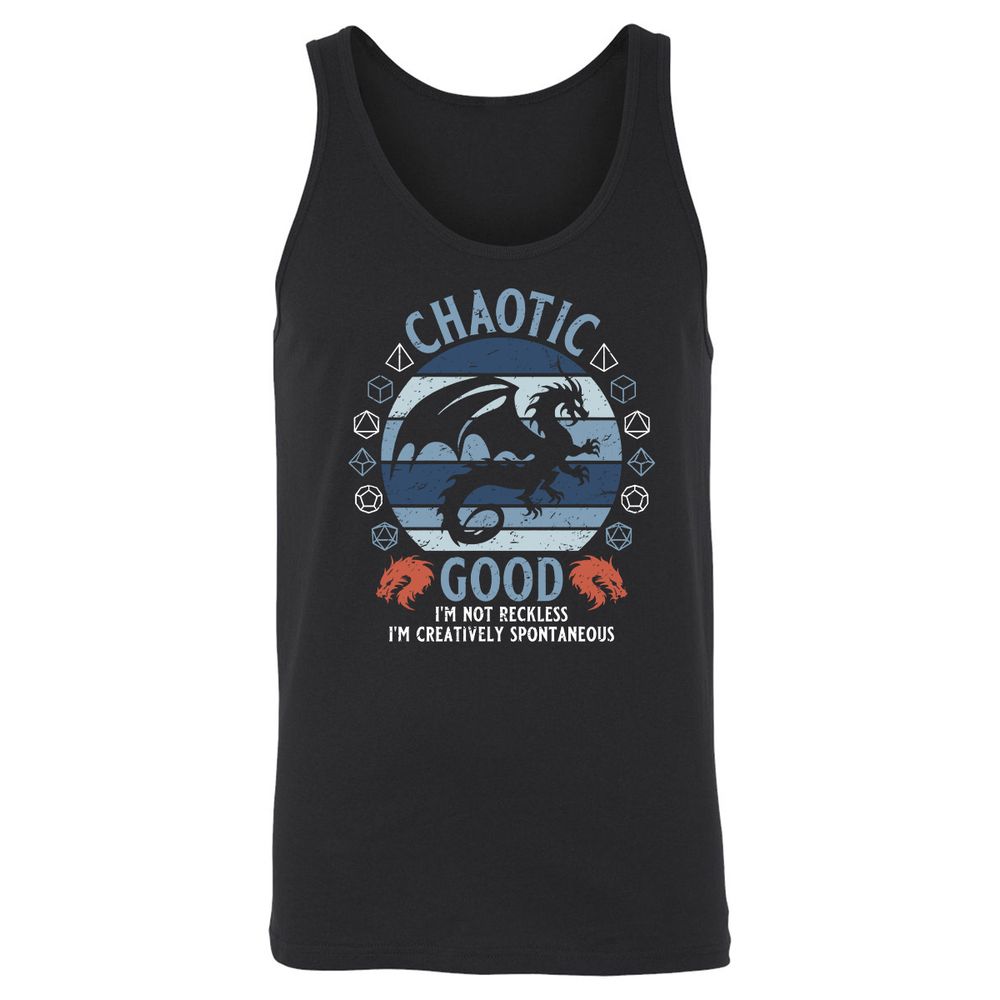Chaotic Good 2 Unisex Jersey Tank - Black - 1