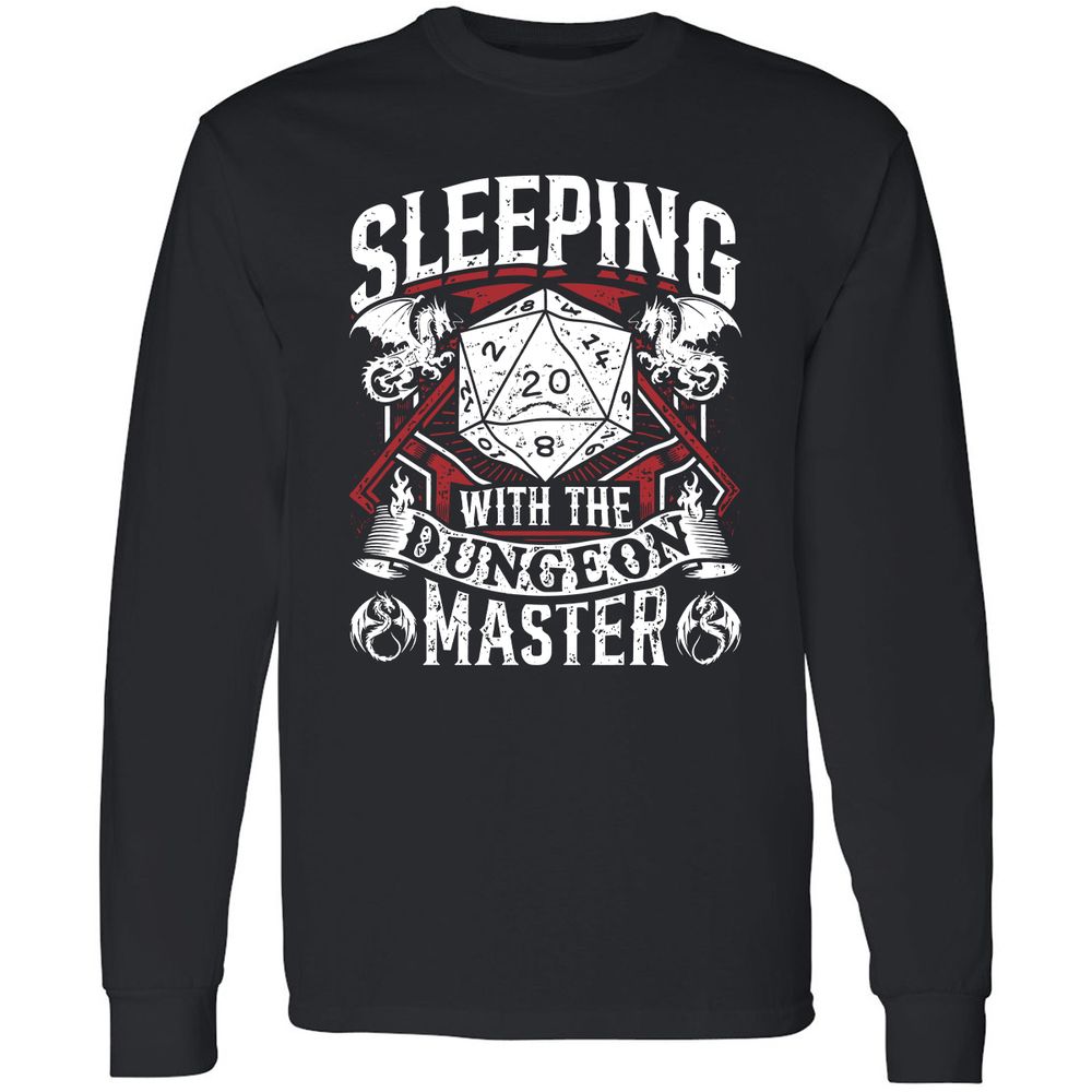 Sleeping With The DM Long Sleeve T-Shirt - Black - 1