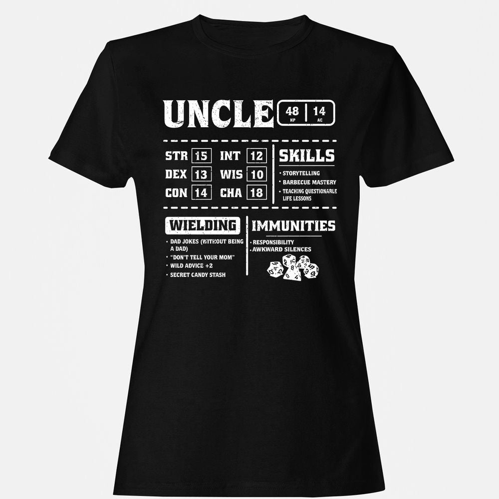 Uncle Stats Women's T-Shirt - Black - 1