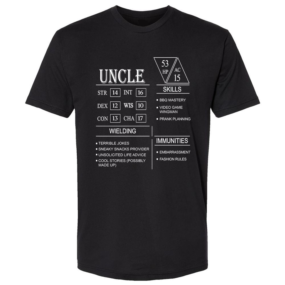 Uncle Stats Premium Unisex T-Shirt - Black - 1