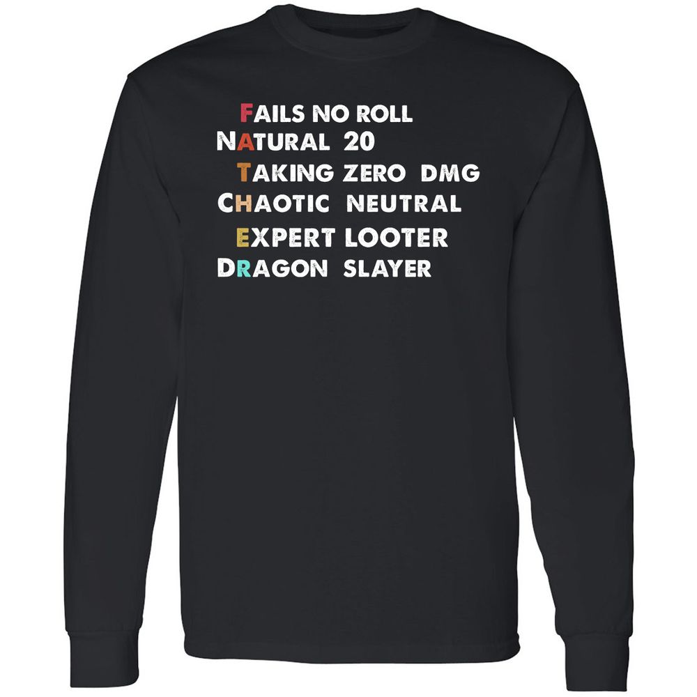 Father D&D Long Sleeve T-Shirt - Black - 1