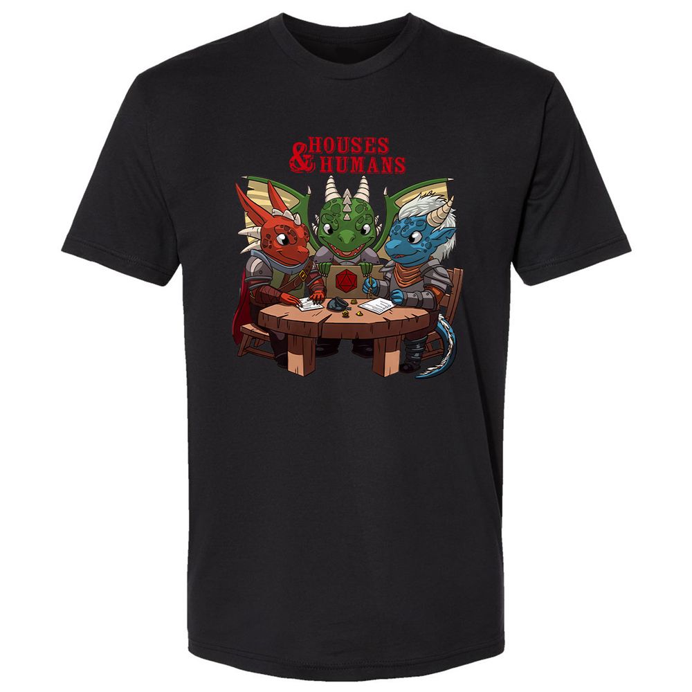 Houses & Humans Premium Unisex T-Shirt - Black - 1