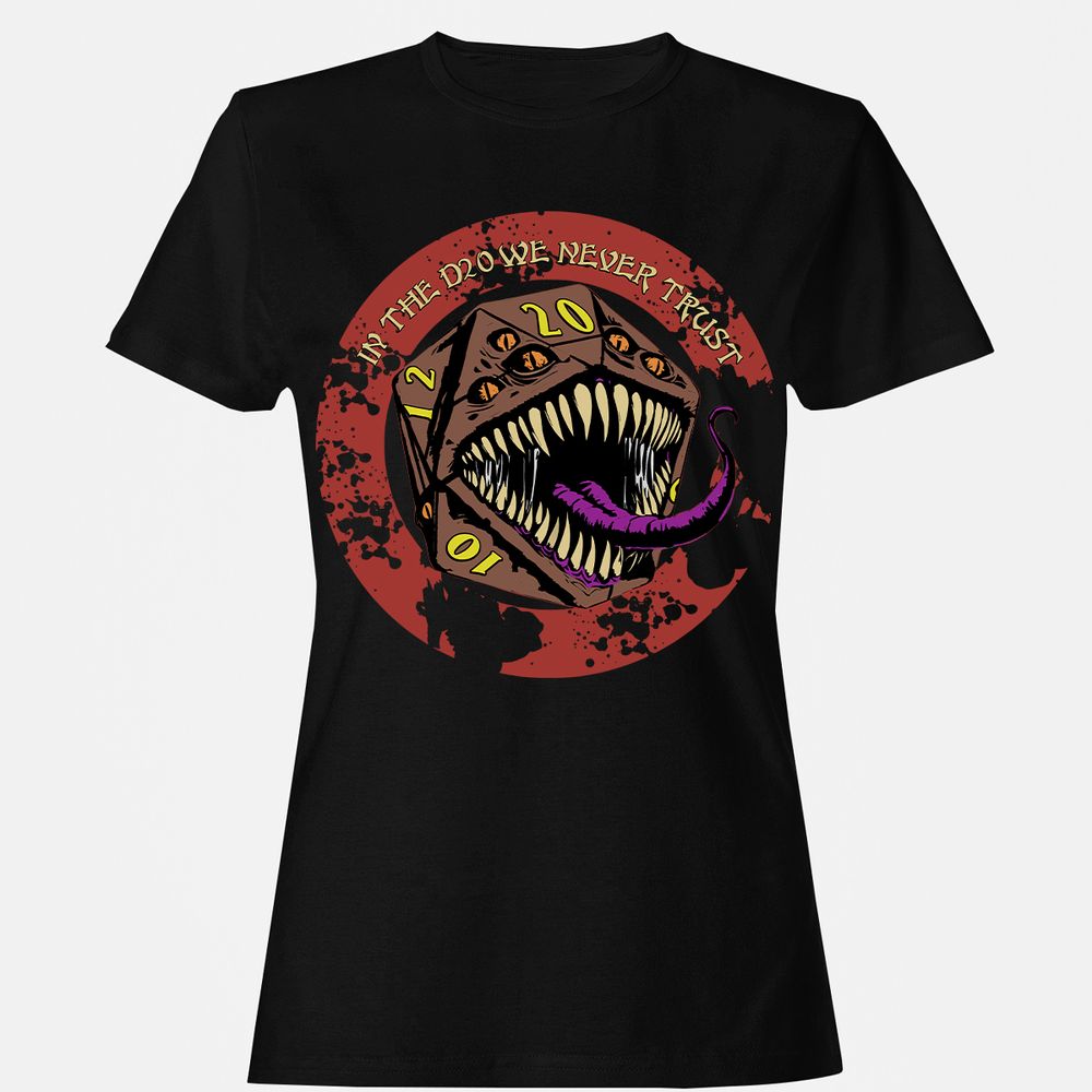 In The D20 We Never Trust Women's T-Shirt - Black - 1