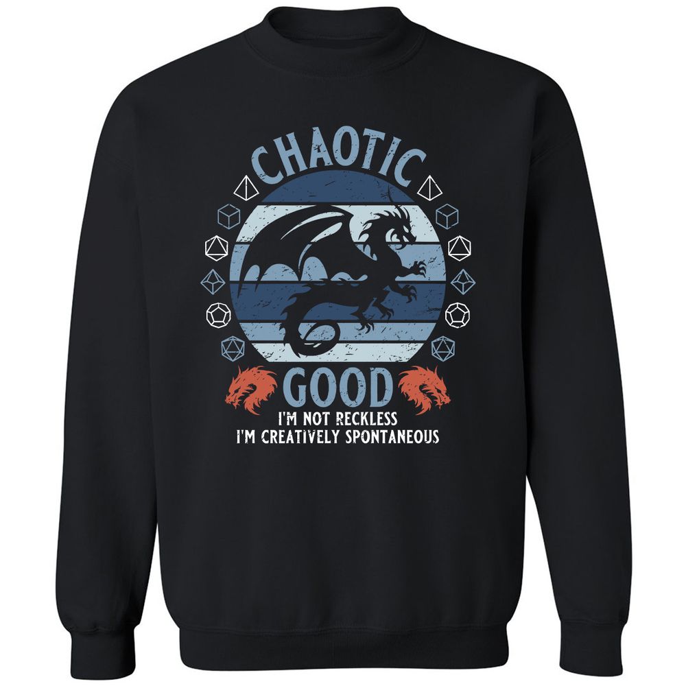 Chaotic Good 2 Classic Unisex Sweatshirt - Black - 1