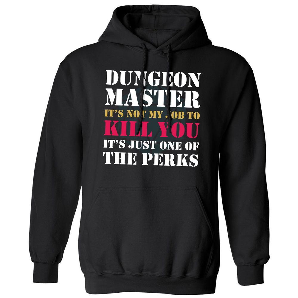 DUNGEON MASTER NOT MY JOB Classic Unisex Hoodie - Black - 1