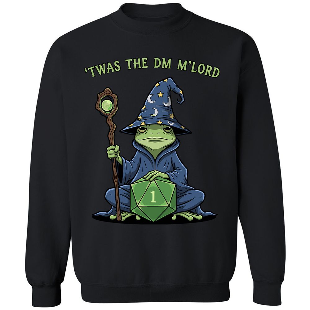 Twas the DM M’lord Classic Unisex Sweatshirt - Black - 1
