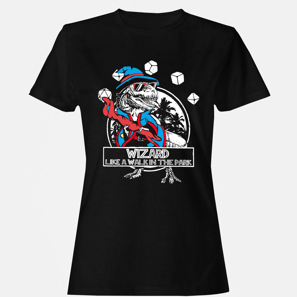 Wizard Like The Walk In The Park Women's T-Shirt - Black - 1