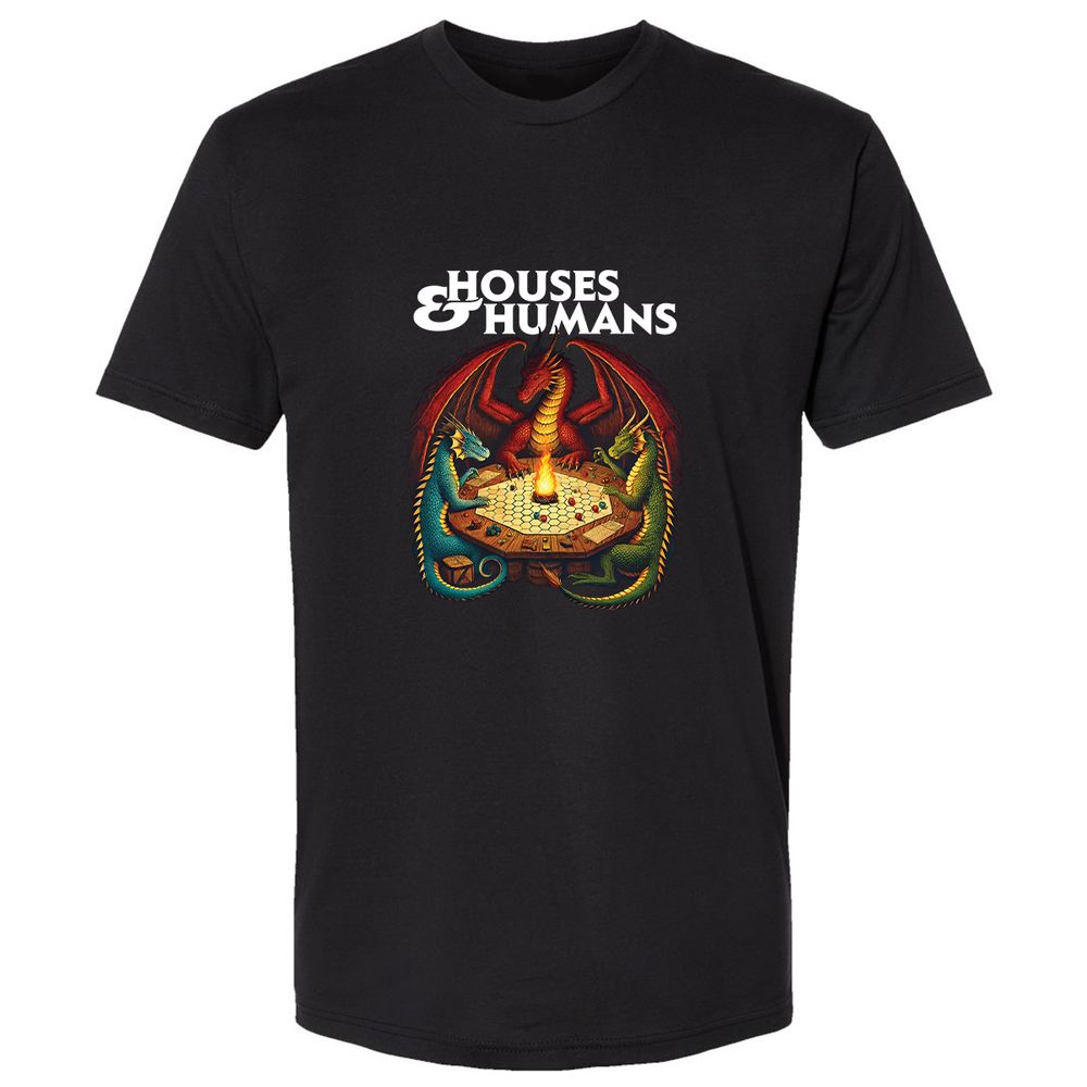 Houses & Humans Premium Unisex T-Shirt - Black - 1