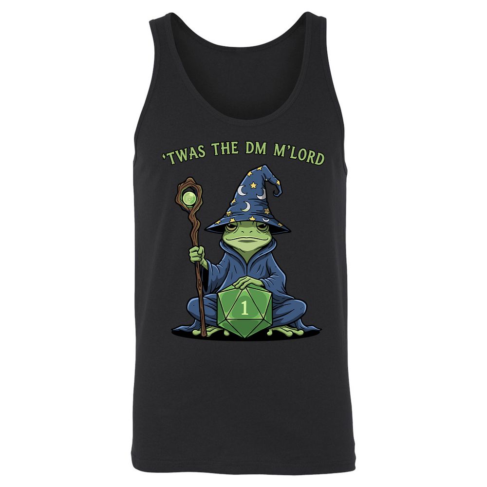 Twas the DM M’lord Unisex Jersey Tank - Black - 1