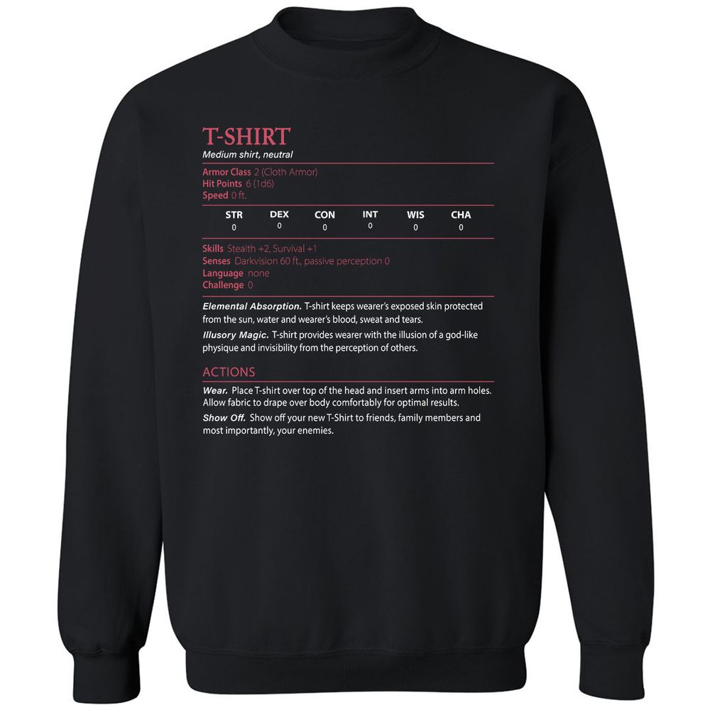 T-Shirt Classic Unisex Sweatshirt - Black - 1