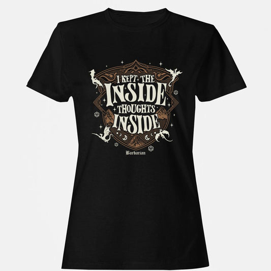 Barbarian I Kept The Inside Thoughts Inside - Black - 1