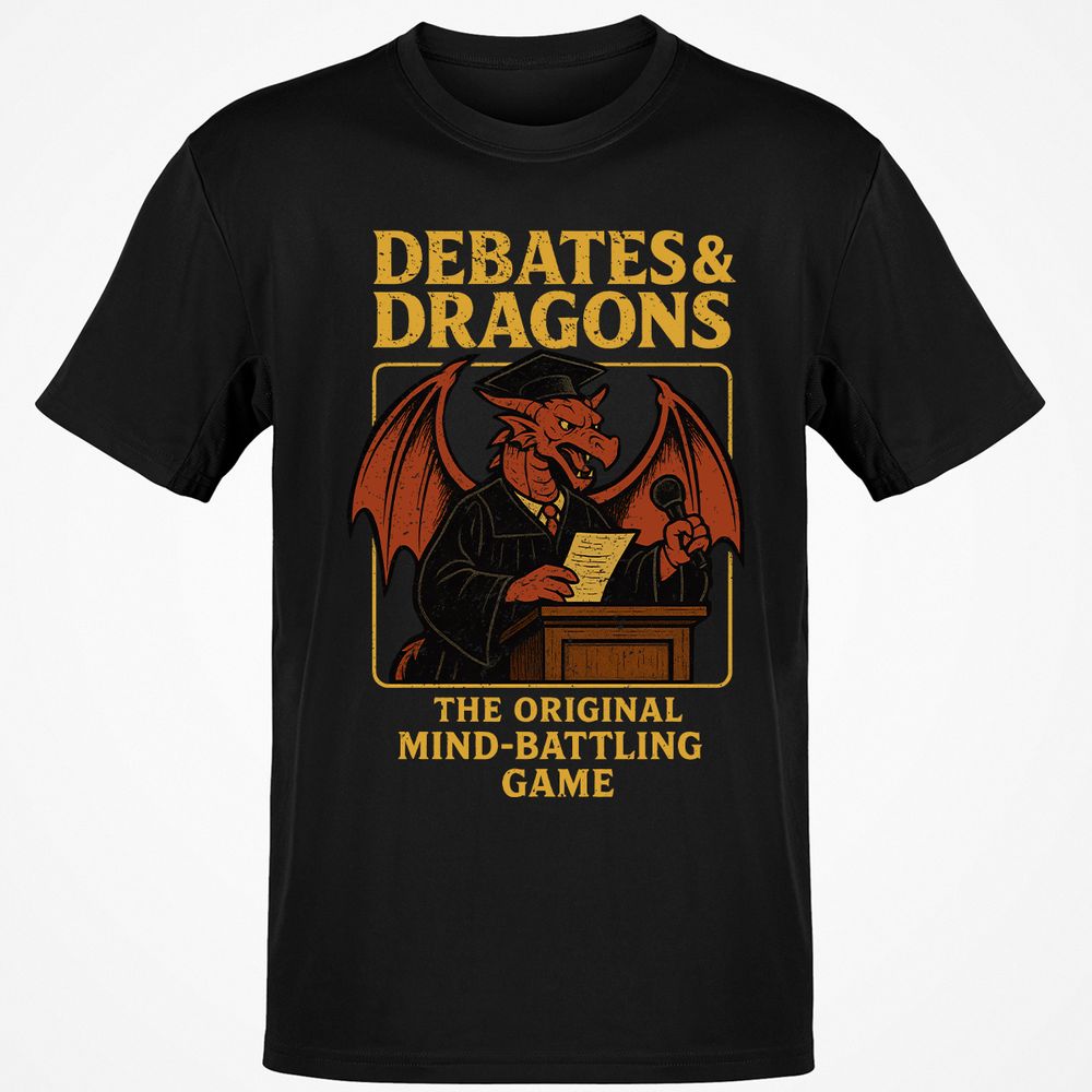 Debates & Dragons Classic Unisex T-Shirt - Black - 1
