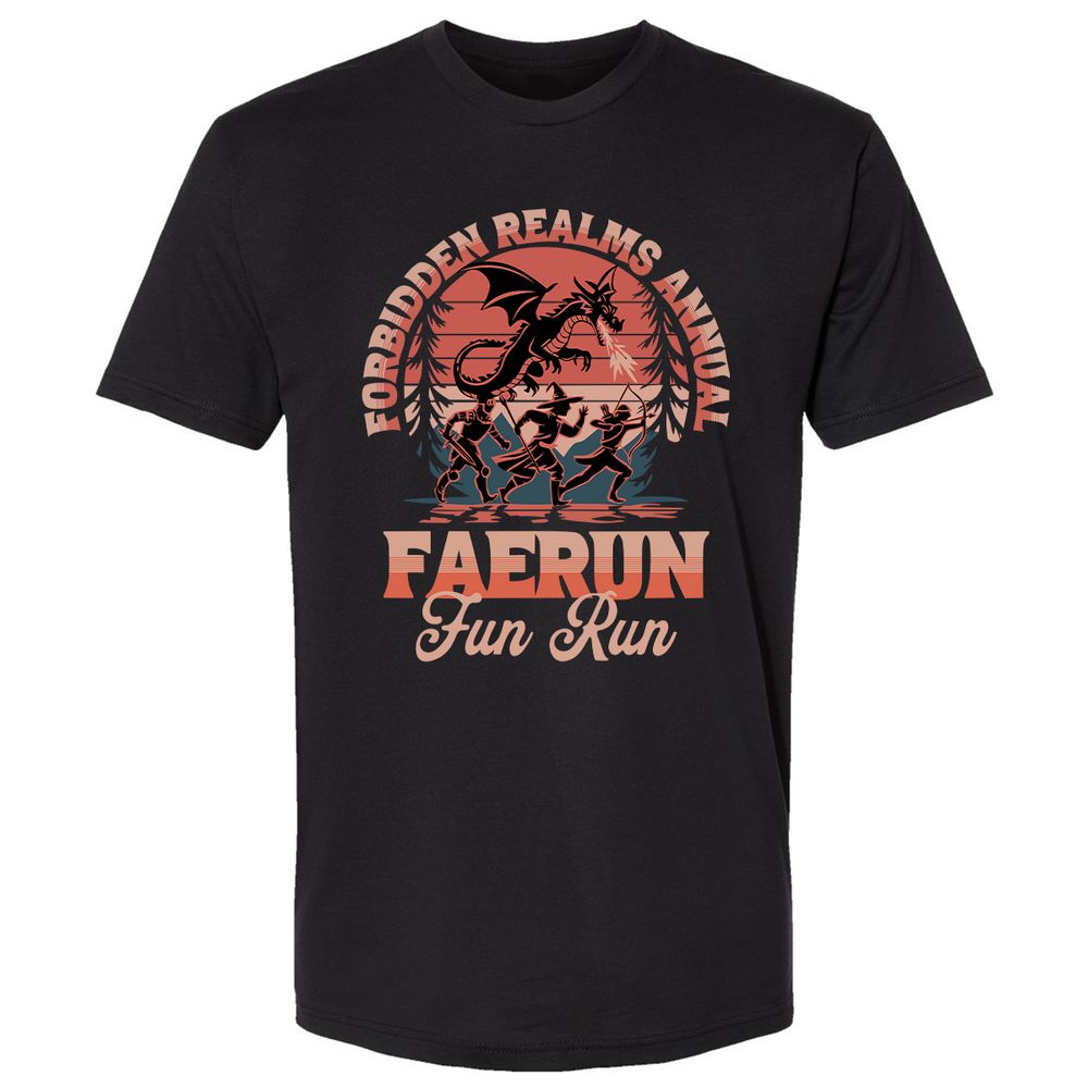 Faerun Fun Run Premium Unisex T-Shirt - Black - 1