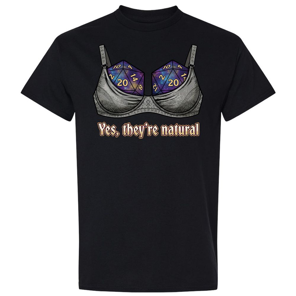 They Are Natural Nat20 Classic Unisex T-Shirt - Black - 1