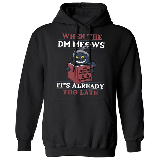 When The DM Meow Classic Unisex Hoodie - Black - 1