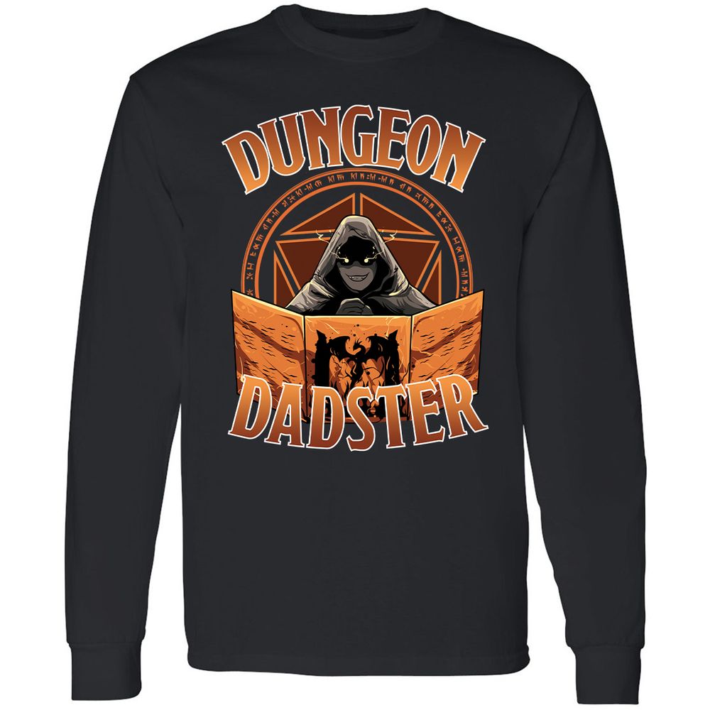 Dungeon Dadster Long Sleeve T-Shirt - Black - 1
