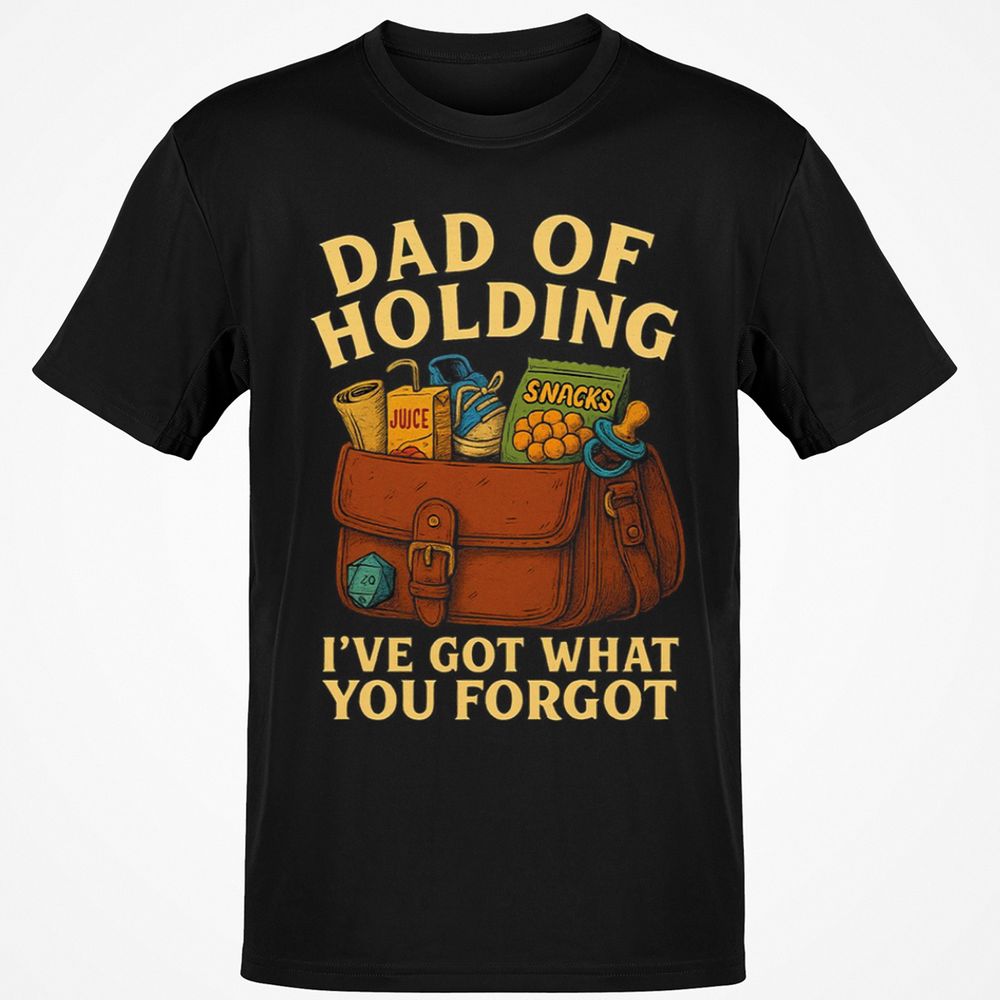 Dad Of Holding Classic Unisex T-Shirt - Black - 1