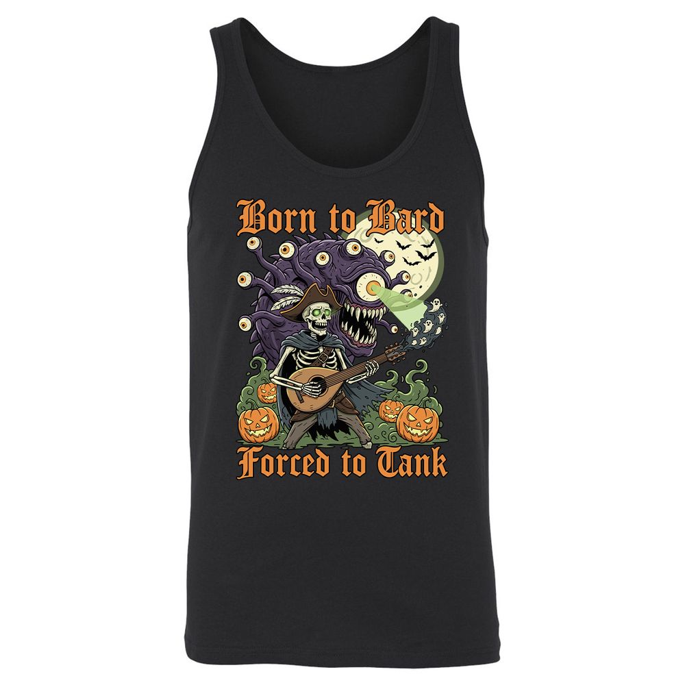 Born to Bard – Forced to Tank Unisex Jersey Tank - Black - 1